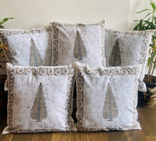 "Rangsparsh" Handblock Print Cotton Cushion Covers